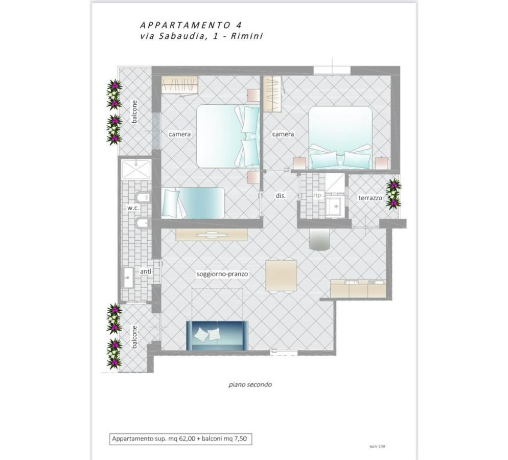 Residence Royal Ріміні Екстер'єр фото